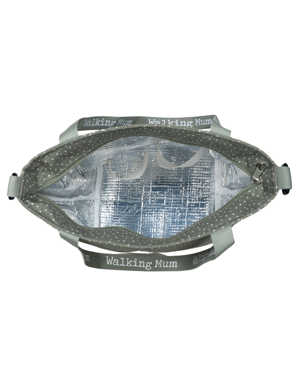 Polka Poppy Moss Thermal Bag