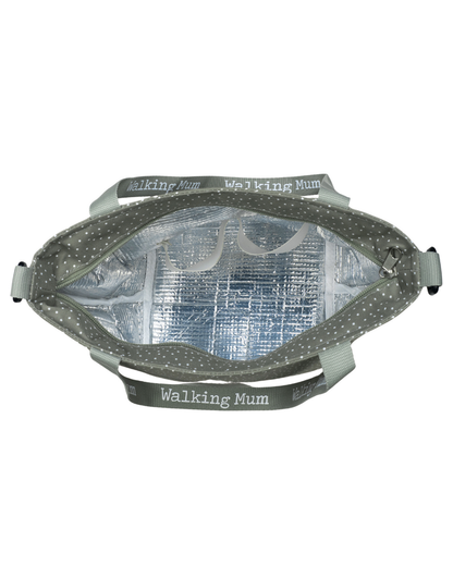 Polka Poppy Moss Thermal Bag