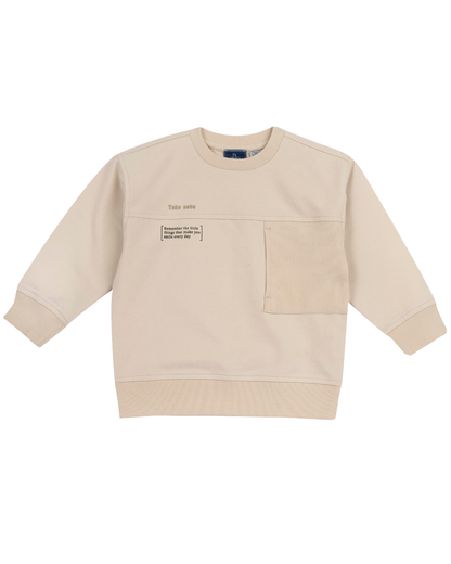 Sweatshirt Algodão Bolso Canelado