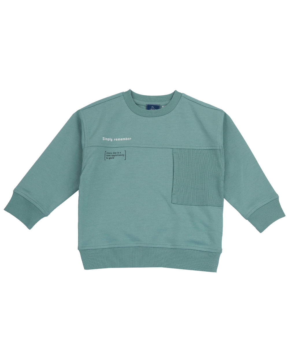 Sweatshirt Algodão Bolso Canelado