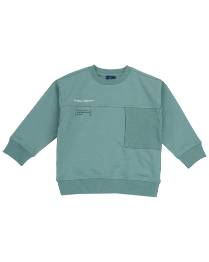 Sweatshirt Algodão Bolso Canelado