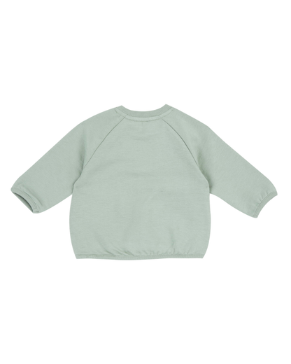Sweatshirt Algodão Cardado com Frase