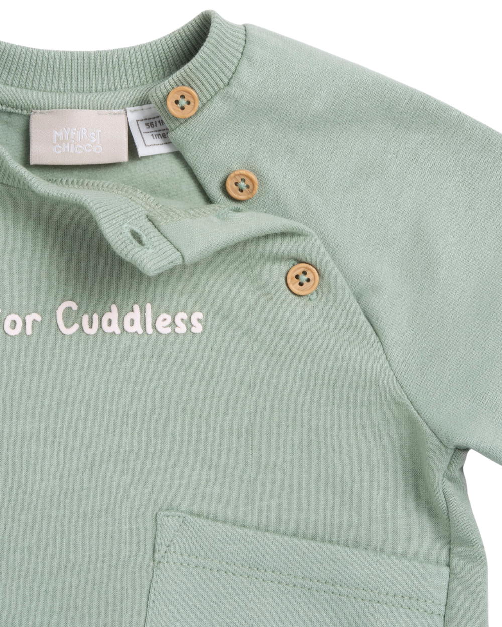Sweatshirt Algodão Cardado com Frase