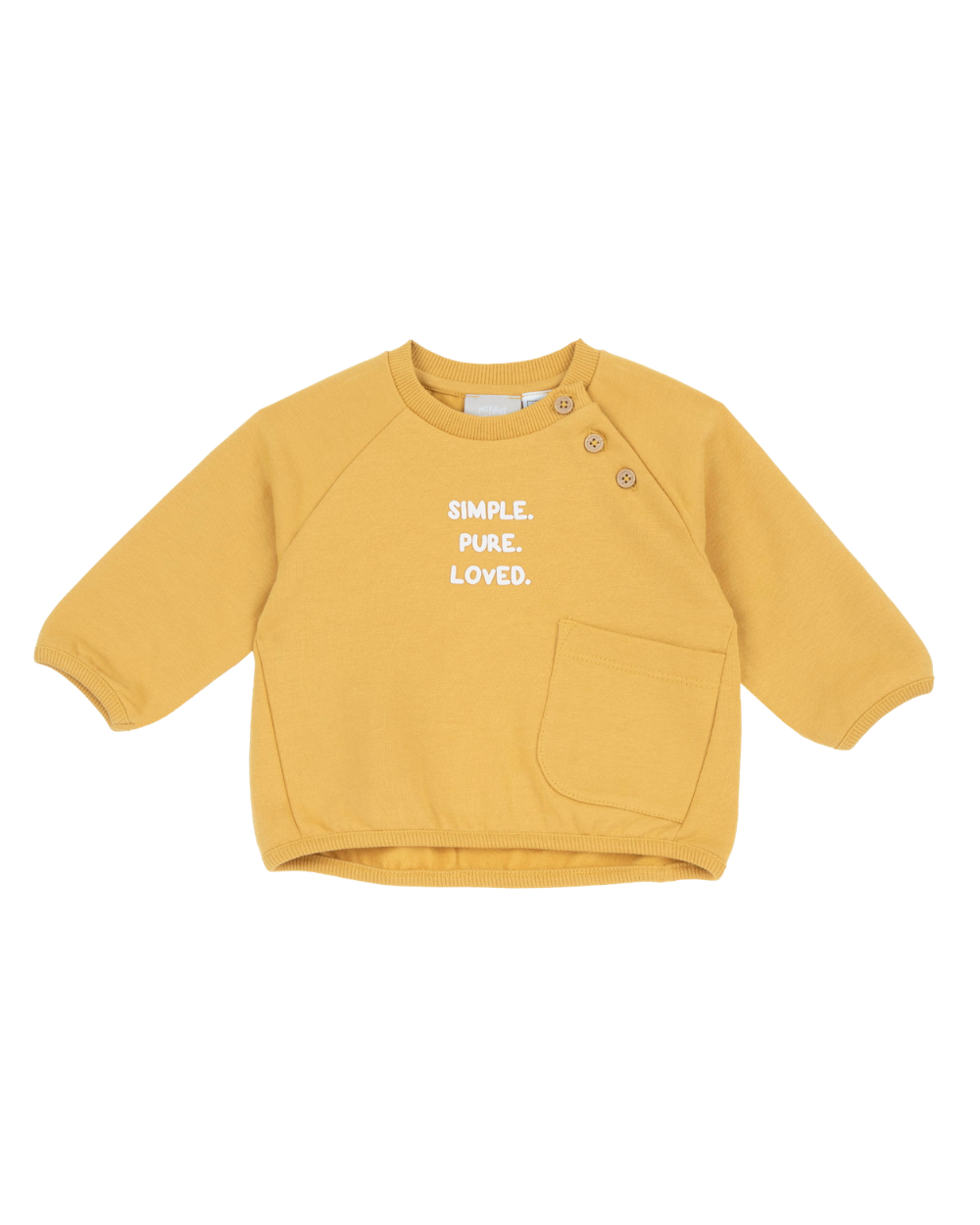Sweatshirt Algodão Cardado com Frase