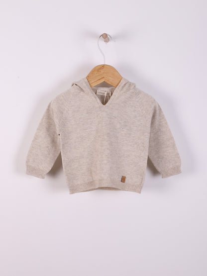Knitted Hooded Sweater