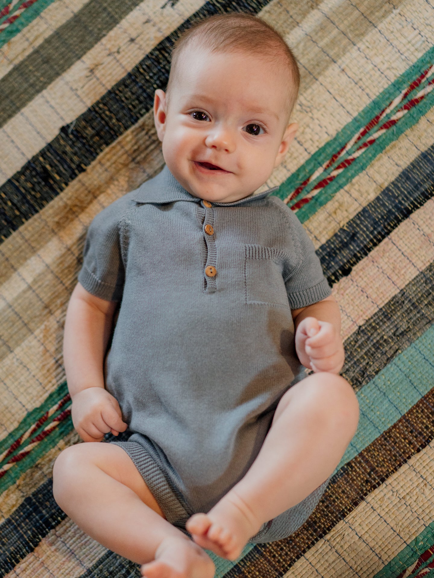 Cute Knitted Short Sleeve Polo Shirt