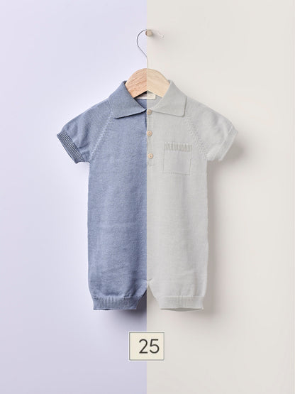 Cute Knitted Short Sleeve Polo Shirt