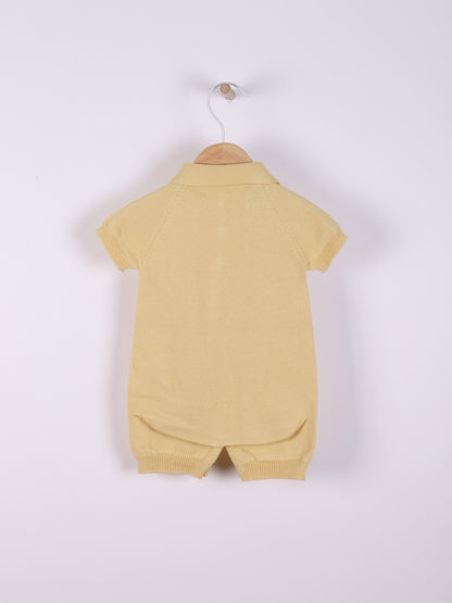 Cute Knitted Short Sleeve Polo Shirt