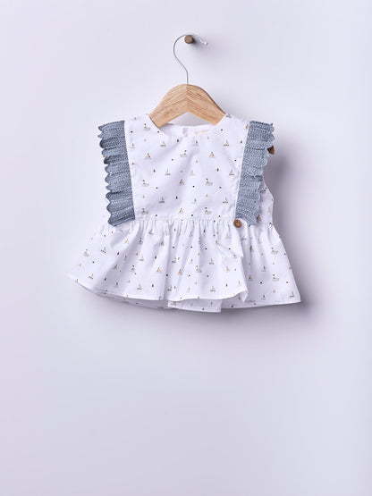 Blouse with Boats