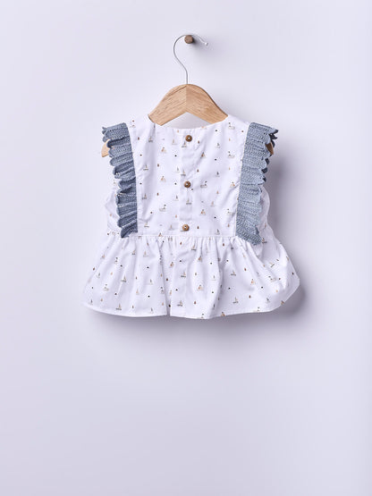 Blouse with Boats