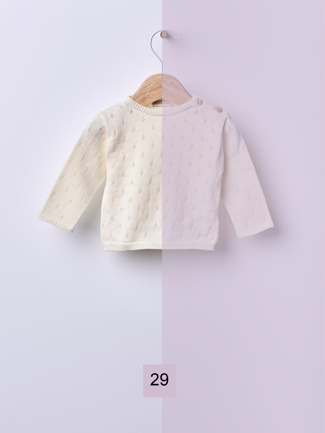 Chemise tricotée à manches longues
