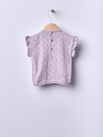 Camisola Malha Folho Manga