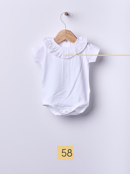 MC Bodysuit with Ruffle Collar