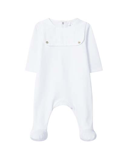 Babygrow sem Gola Jacquard de Riscas