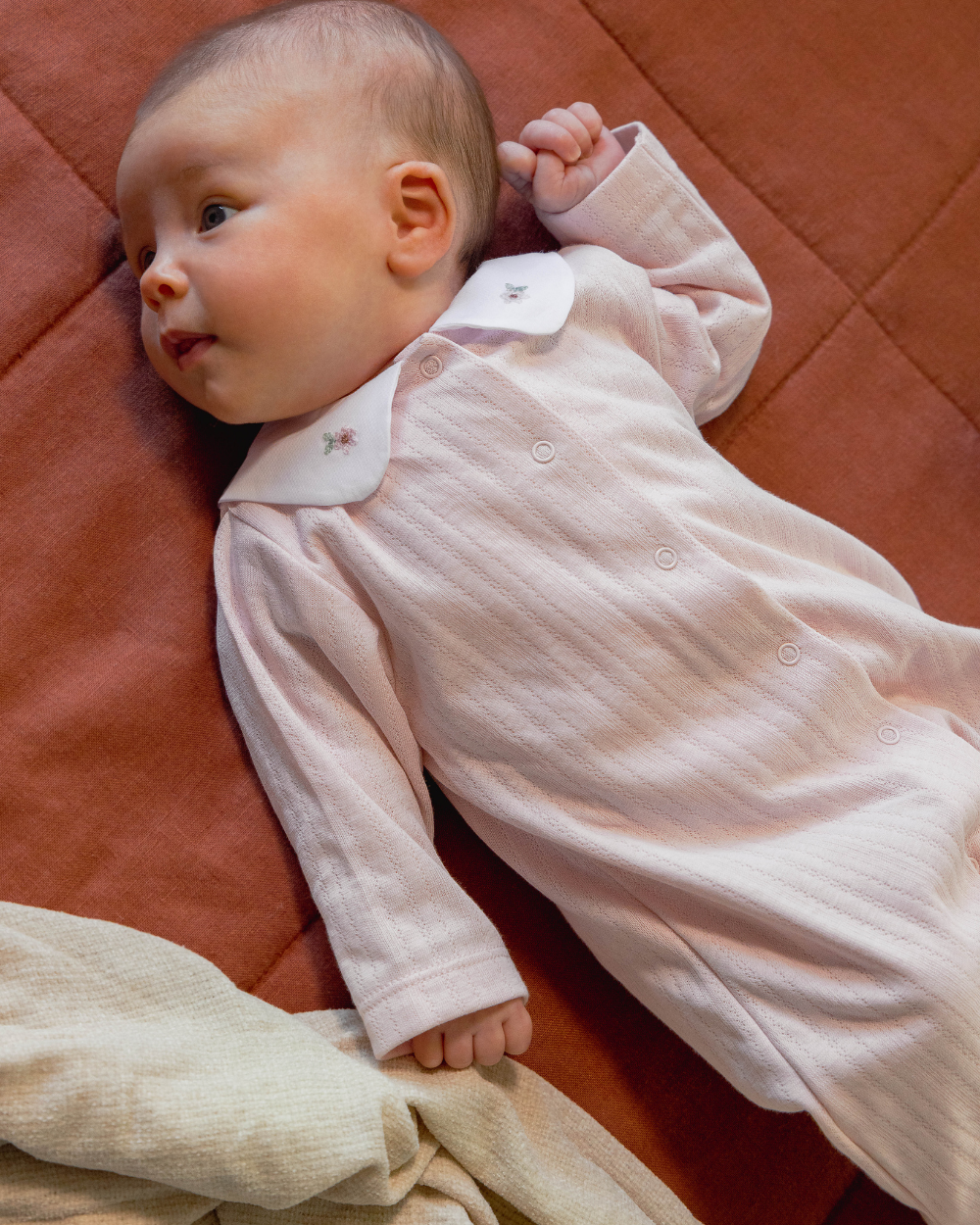 Babygrow Flores Bordadas