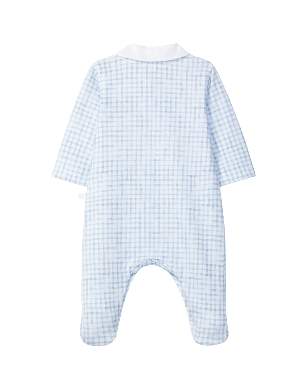 Babygrow Gola Redonda Malha Quadrícula