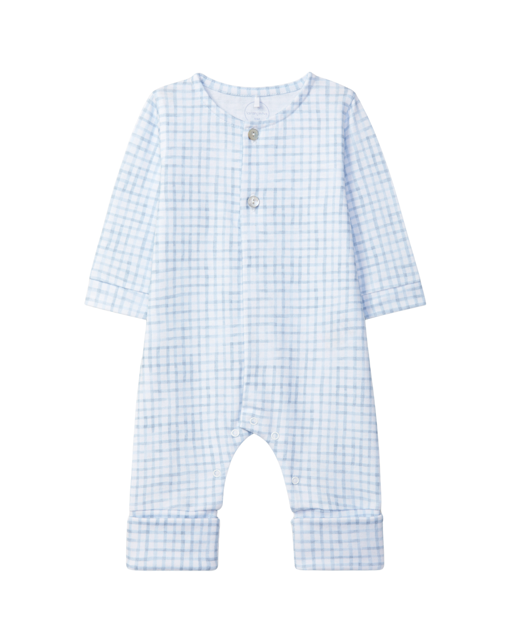 Babygrow Quadrícula sem Gola