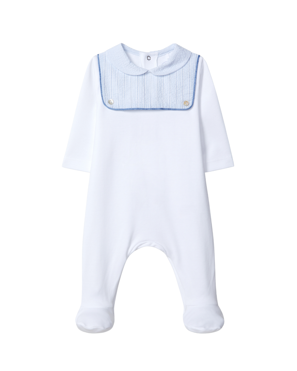 Babygrow Gola Redonda Seersucker Riscas