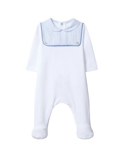 Babygrow Gola Redonda Seersucker Riscas
