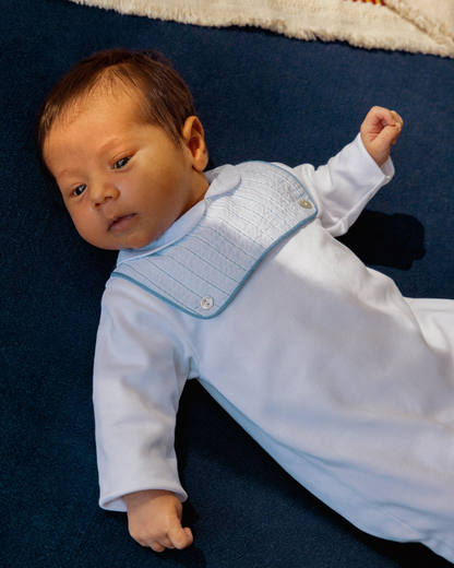 Babygrow Gola Redonda Seersucker Riscas