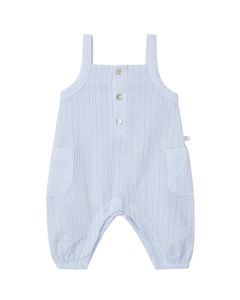 Jardineiras Seersucker de Riscas