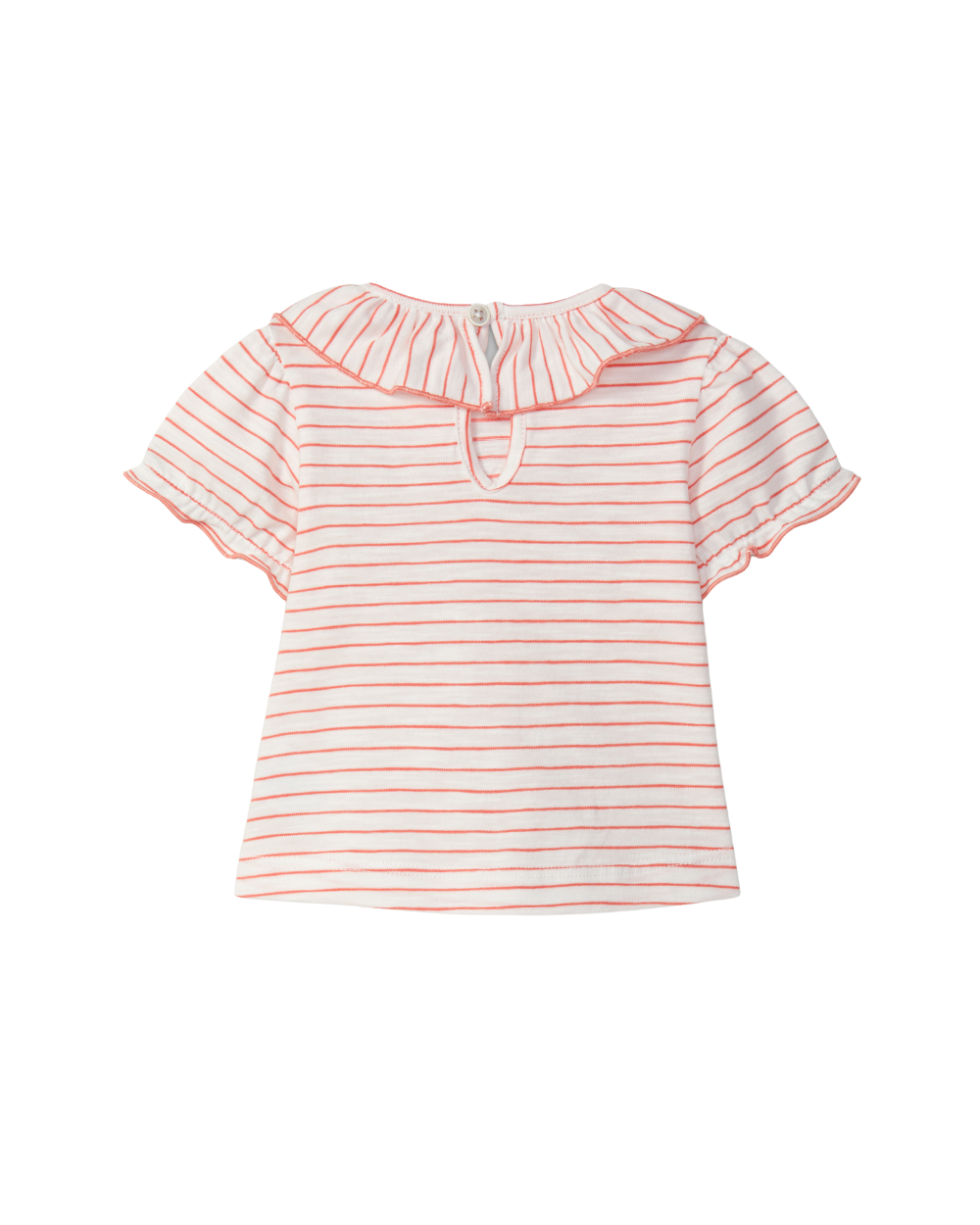 T-shirt Riscas Gola Folho