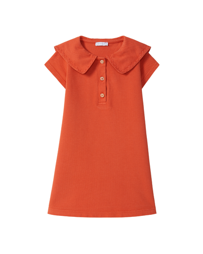 Vestido Piquet Detalhe de Espiguilha