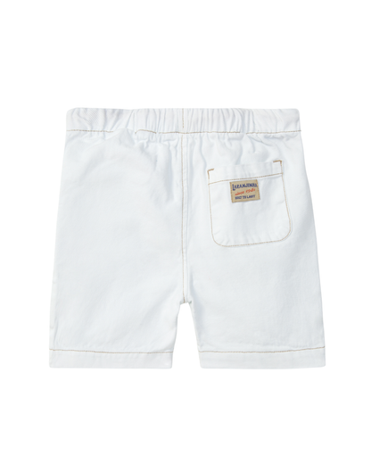 Calções Sarja com Detalhes Cor Contraste