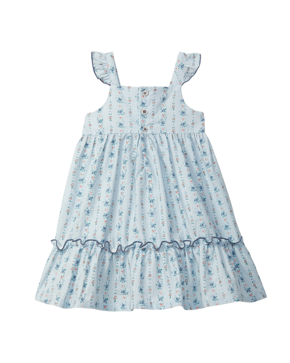 Vestido Seersucker Estampado Floral