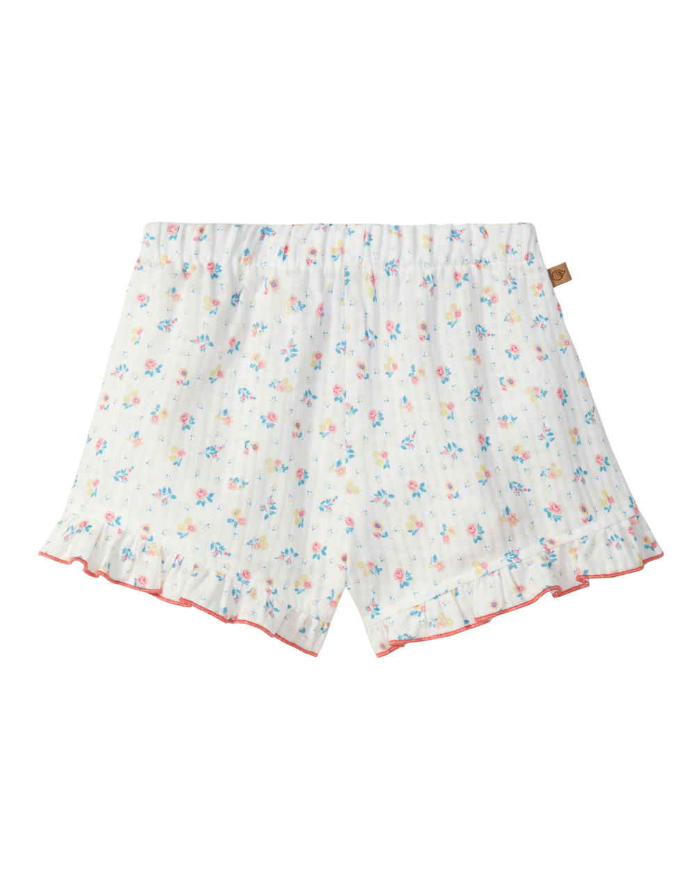 Calções Estampado Floral Folho