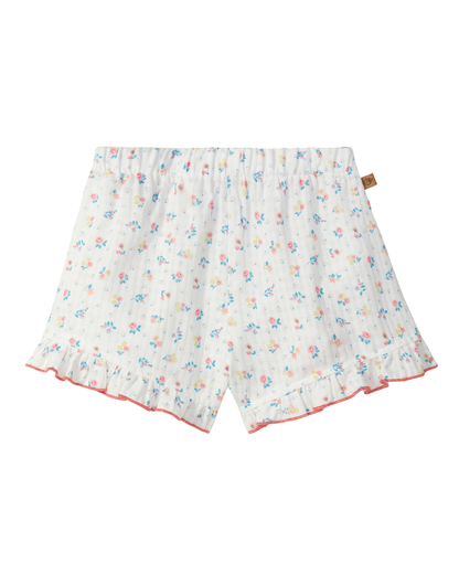 Calções Estampado Floral Folho