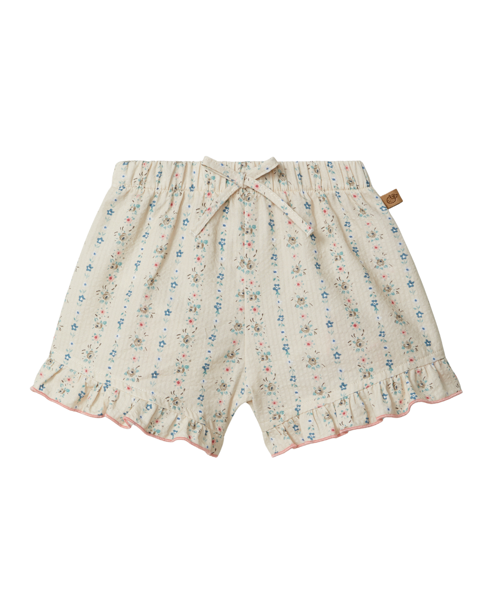 Calções Estampado Floral Folho