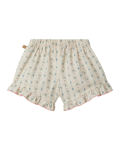 Calções Estampado Floral Folho