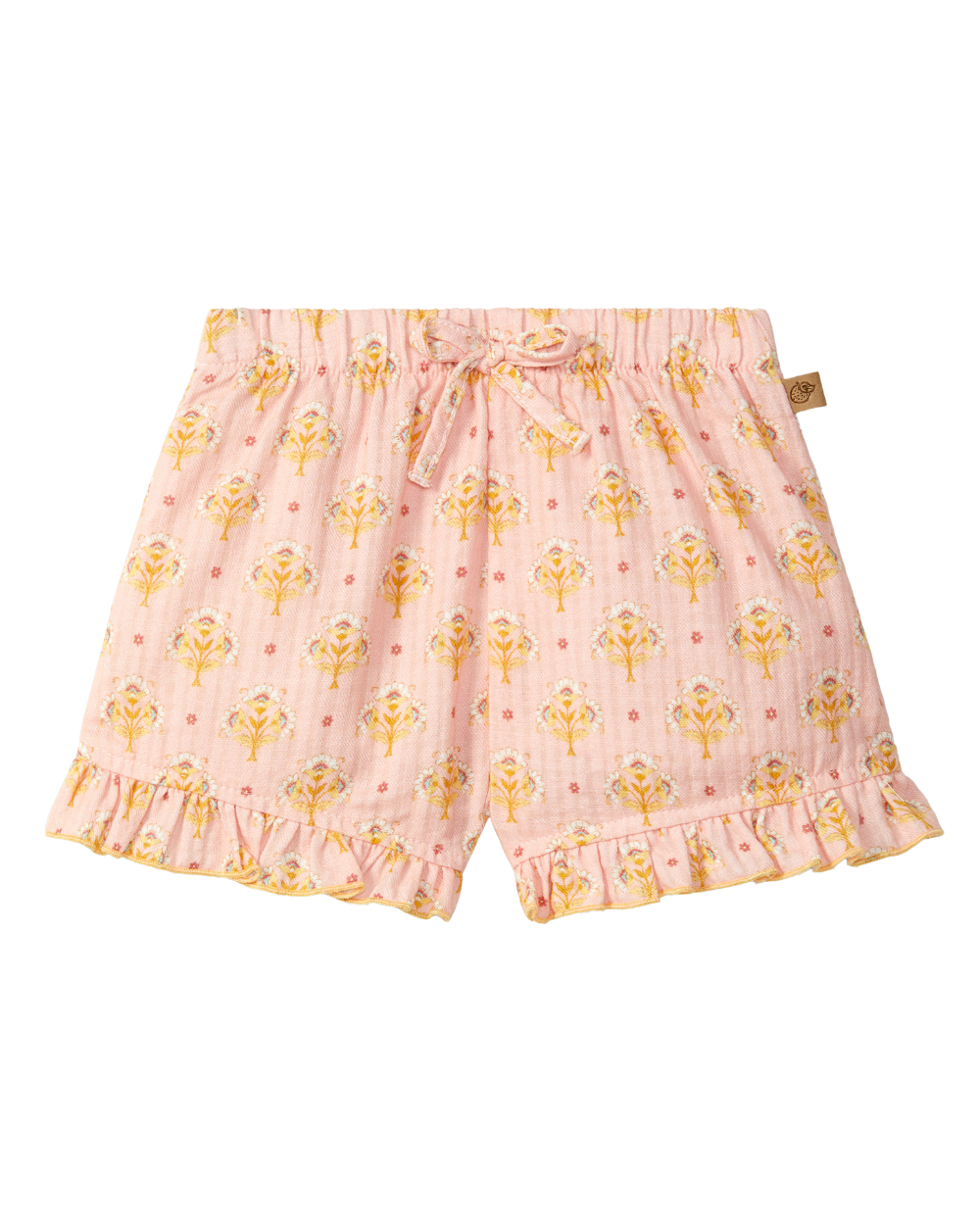 Calções Estampado Floral Folho