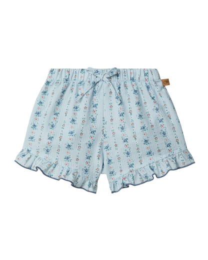 Calções Estampado Floral Folho
