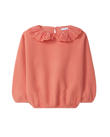 Sweatshirt Piquet com Gola