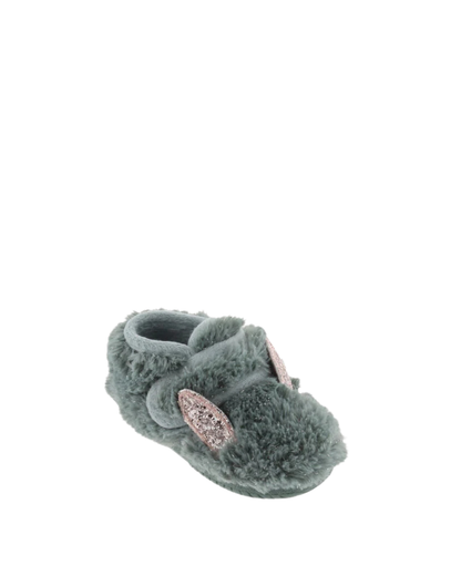 Chaussons en fourrure brillante