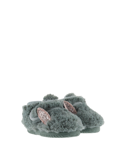 Chaussons en fourrure brillante