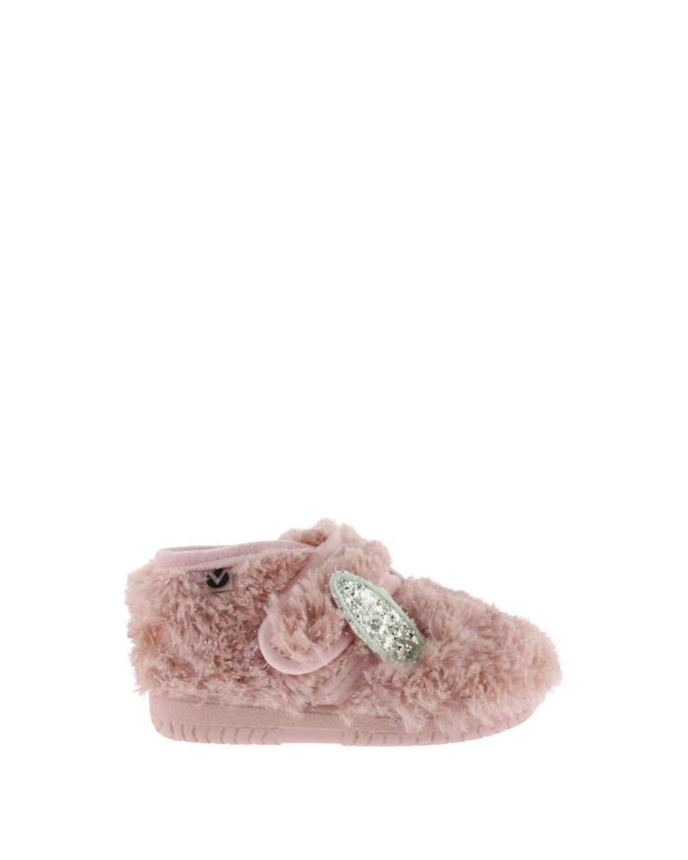 Chaussons en fourrure brillante