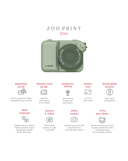 Câmara Fotográfica - Zoo Print