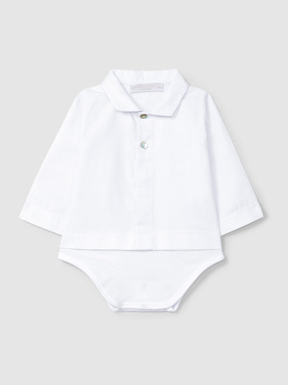 Body Camisa Gola Bico
