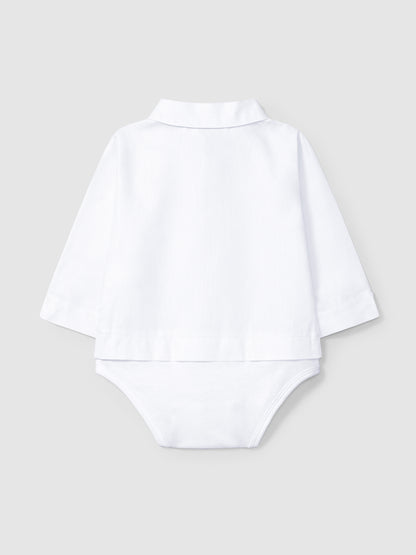 Body Camisa Gola Bico