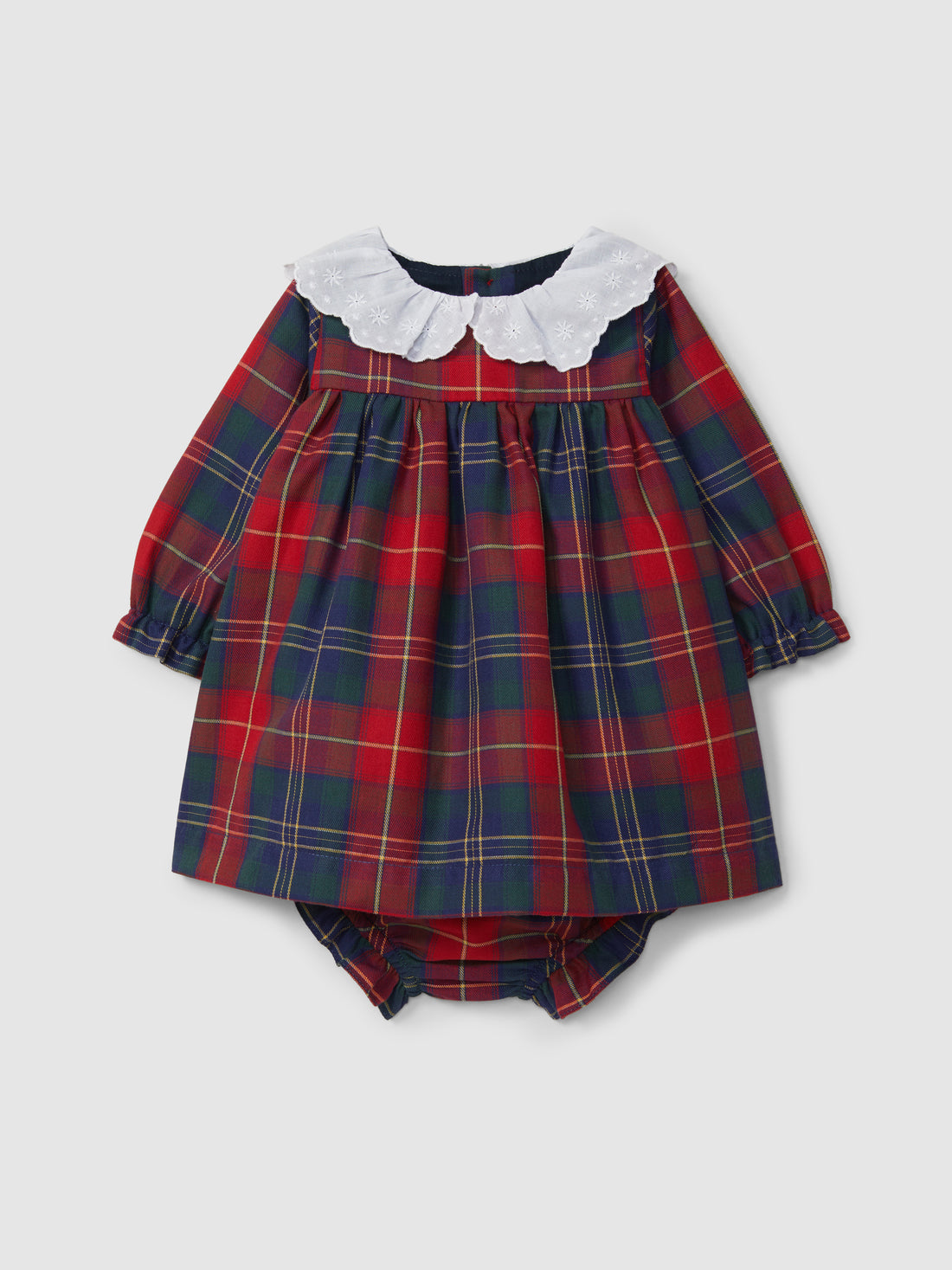 Vestido Xadrez com Tapa Fraldas