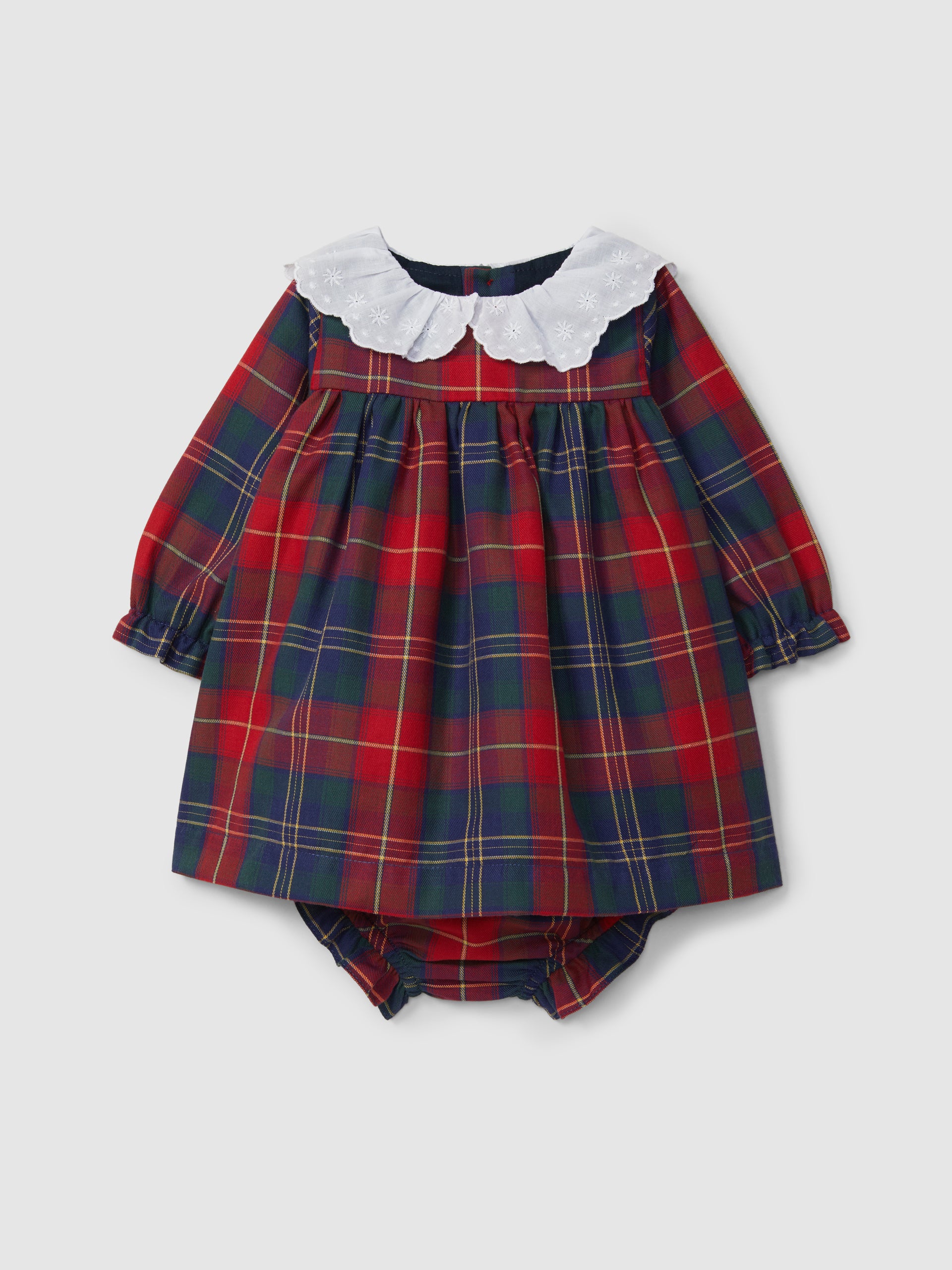 Vestido Xadrez com Tapa Fraldas