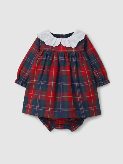 Vestido Xadrez com Tapa Fraldas