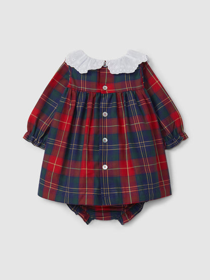 Vestido Xadrez com Tapa Fraldas