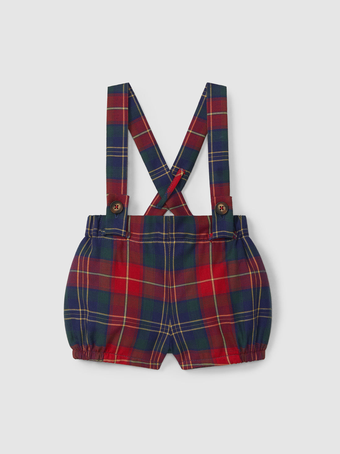 Plaid Shorts with Straps
