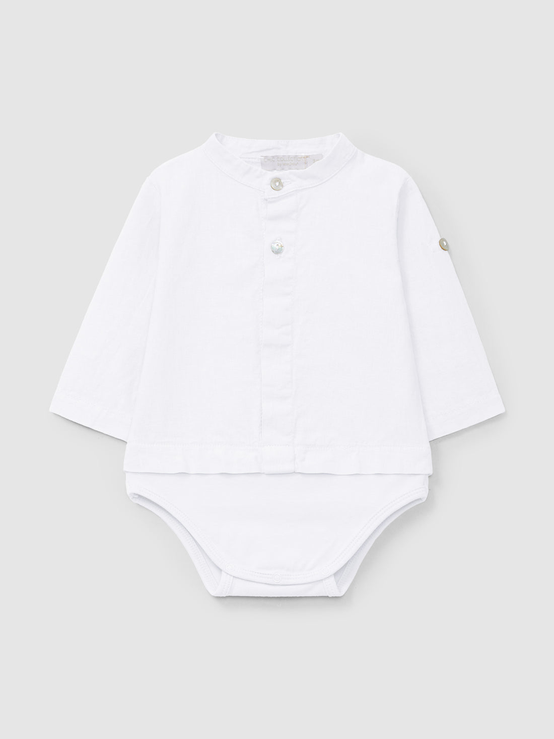 Body-Camisa Liso em Linho