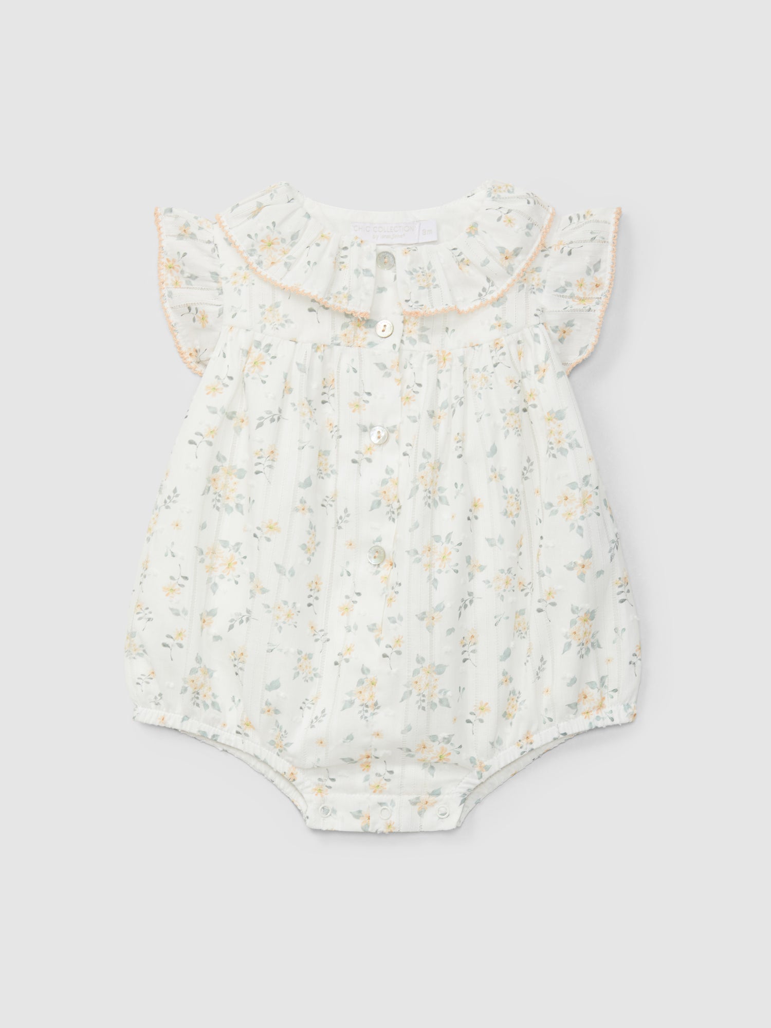 Fofo Plumeti com estampado floral