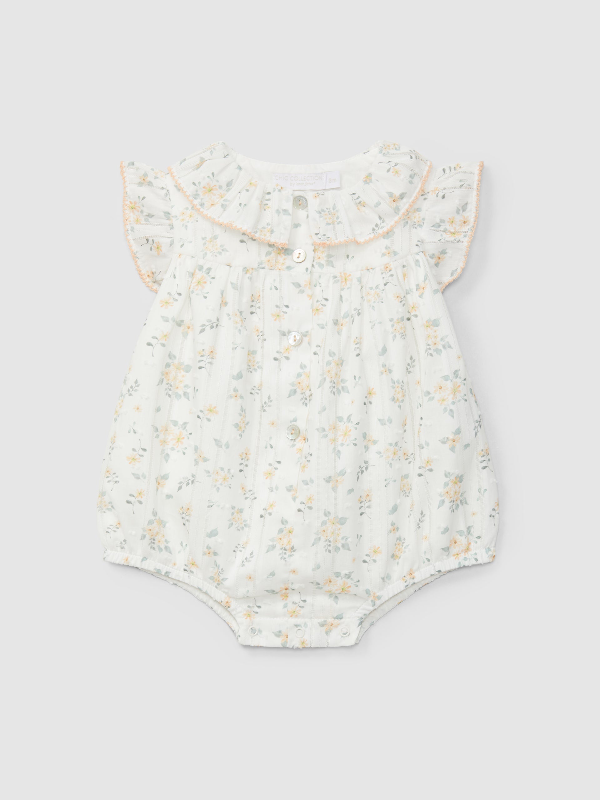 Fofo Plumeti com estampado floral